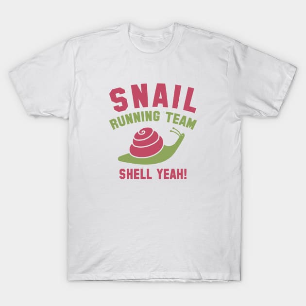 Snail Running Team T-Shirt by VectorPlanet